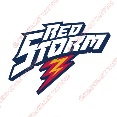 St. Johns Red Storm Customize Temporary Tattoos Stickers NO.6363